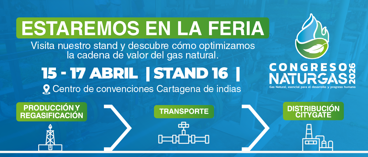 Saufer en el evento Naturgas 2026 con soluciones de automatización industrial para el sector de gas natural